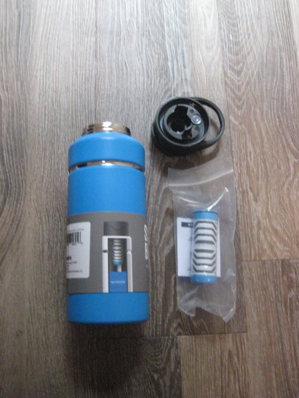 Aquamira Shift Water Bottle Filtration 32oz Blue